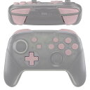 スイッチ プロコンに対応用ABXY D-pad ZR ZL L Rボタン、switch proコントローラーに対応用フルセットボタン‐チェリーブロッサムピン