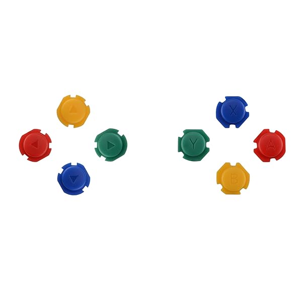 スイッチ ジョイコンに対応用互換カラフルな8つのABXYボタン方向キー、ツールが付き。ジョイコンケースが含まれていません