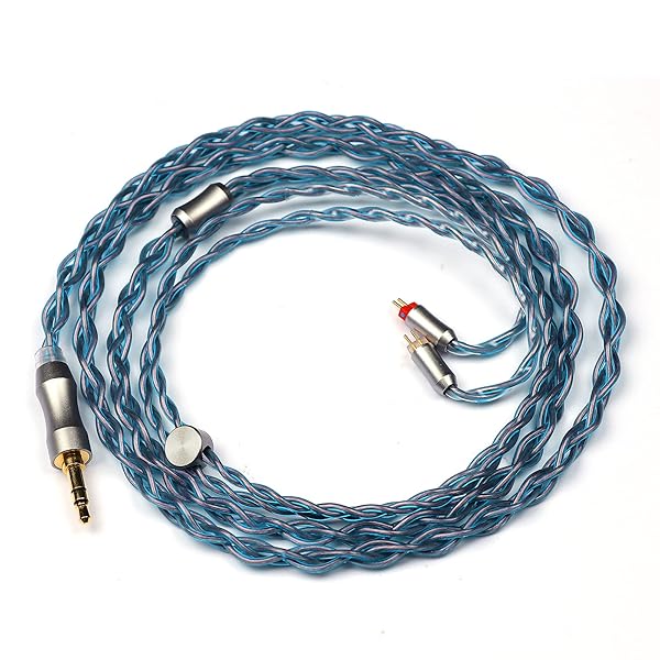 Alteaアップグレードされた6N-OCC Litz 4コアHIFIイヤホンケーブル イヤホンに適用するアップグレードケーブル (0.78mm2pin差し込み式, 3.5mm)