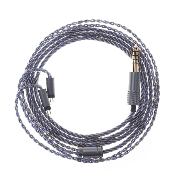 TRIPOWIN Zoeイヤホンアップグレードケーブル 4コア純銅線+銀メッキ銅線+金メッキケーブル 24 AWG Litzテクノロジー イヤホンの音質を向上させる神器 リケーブル可能の設計 断線にくい 2.5mm/3.5mm/4.4mmプラグ MM