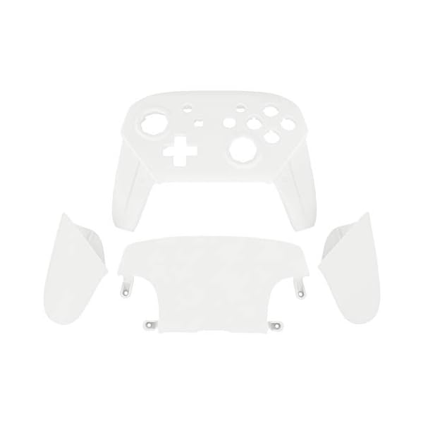 プロコンスイッチに対応用オクタゴナルゲートスティックデザインハウジングシェル、switch プロコンに対応用プロコン ケース、プロコン カスタムパー【ホワイト】