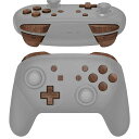 スイッチ プロコンに対応用ABXY D-pad ZR ZL L Rボタン、switch proコントローラーに対応用フルセットボタン‐木目調デザイン