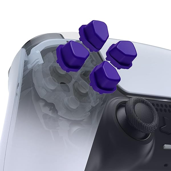 ps5コントローラー対応 人間工学に基づいた分割十字キーボタン（SDP）、ps5 BDM-010/020/030/040/050用独立方向ボタン、ps4全モデルコントローラー対応分割十字キーボタン - コントローラー別売【パープル】