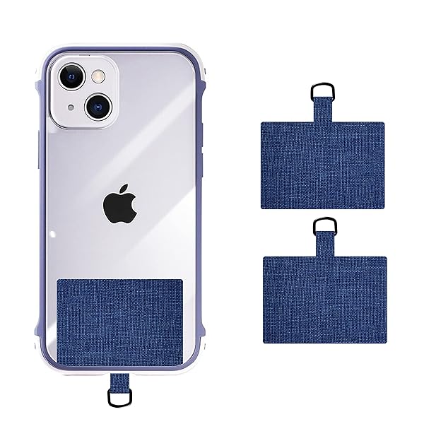 【2枚入り】ストラップホルダー パッチ コンタグ・パッド ス ネックストラップ スマホ ストスマホ ストラップ 外付けストラップホール 首掛けストラップ用タグパッチ 肩掛け、斜めかけストラップに対応 スマホケースに挟む 落下防止 紛失防止 盗難防止