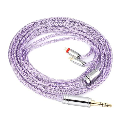 Zonie 16 コアー銀メッキケーブル&SPCHIFIイヤホンアップグレードケーブル (4.4mm-0.78mm2pin, Lavender) Zonie 16 コアー銀メッキケーブル&SPCHIFIイヤホンアップグレードケーブル (4.4mm-0.78mm2pin, Lavender)