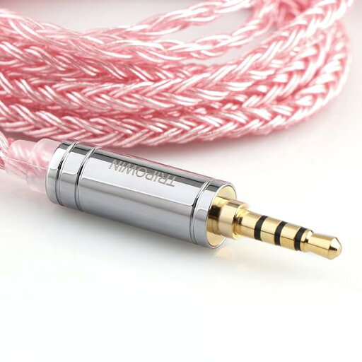 【2022新版】TRIPOWIN Zonie 16 コアー銀メッキケーブル&SPCHIFIイヤホンアップグレードケーブル (2.5mm-QDC, ピンク) 【2022新版】TRIPOWIN Zonie 16 コアー銀メッキケーブル&SPCHIFIイヤホンアップグレードケーブル (2.5mm-QDC, ピンク)