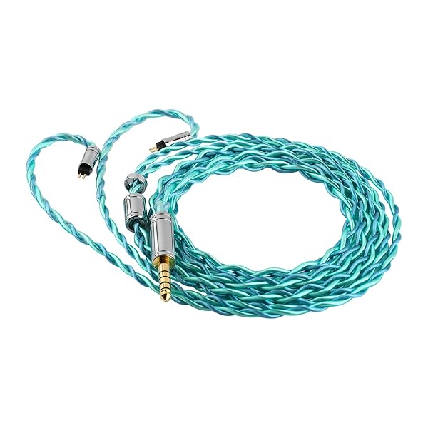 TRIPOWION Auroraイヤホンアップグレードケーブル 3.5MM/4.4MMの非磁性ステンレス鋼とアルミ合金の筒状の外殻 三つの周波数帯域が均衡した素晴らしい体験 中高音が非常に甘美で耳に残り 有効的にイヤホンの音質表現を向上させるハイエン
