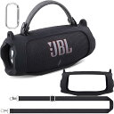 (ケースのみ)JBL Charge 6 ポータブルスピーカー用シリコンケース ショルダーストラップ付き,ブラック‐