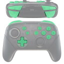 スイッチ プロコンに対応用ABXY D-pad ZR ZL L Rボタン、switch proコントローラーに対応用フルセットボタン‐ミントグリーン