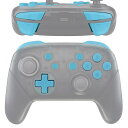 スイッチ プロコンに対応用ABXY D-pad ZR ZL L Rボタン、switch proコントローラーに対応用フルセットボタン‐ヘブンブルー