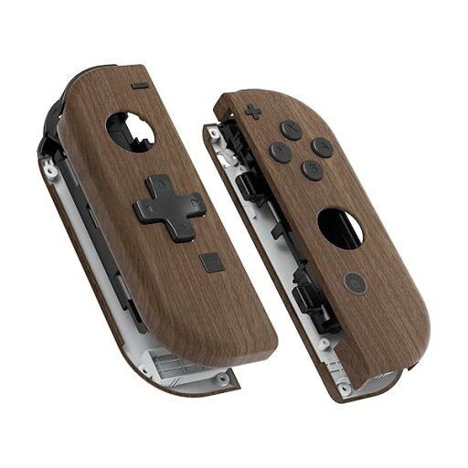 スイッチ ジョイコンに対応用ハンドヘルドコントローラーシェルケース(方向キーバージョン)、パターン柄switch 有機elに対応用ハウジングフルセットボタンが付き【木地デザイン】 スイッチ ジョイコンに対応用ハンドヘルドコントローラーシェルケース(方向キーバージョン)、パターン柄switch 有機elに対応用ハウジングフルセットボタンが付き【木地デザイン】