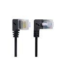 Ultra SlimCat6イーサネットケーブルRJ45左から右への角度付き25cmUTPネットワークケーブルパッチコードラップトップルーターTVBOX用の90度Cat6aLan