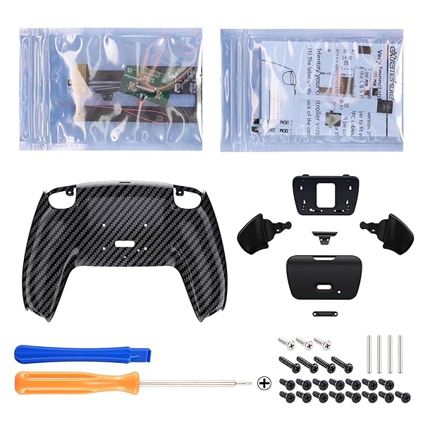 ps5コントローラーBDM-010&BDM-020に対応用プログラムできる背面パドルプラスティック製ライズリマップキット、ps5コントローラーに対応用アップグレードボードとパターン柄再設計されたバックケース＆背面ボタンアタッチメント‐ps5本体ではな