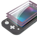 switch liteに対応用透明なHDクリアセーバー保護フィルム、スイッチライトに対応用強化ガラススクリーン保護フィルム[傷防止、指紋防止、飛散防止、バブルフ...