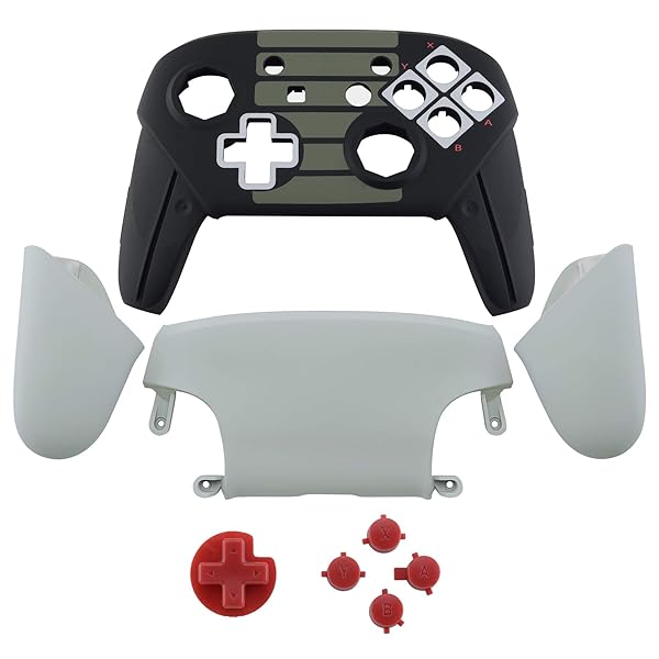 プロコン switchに対応用オクタゴナルゲートスティックデザインハウジングシェル、パターン柄のswitch プロコンに対応用プロコン ケース、プロコン カスタムパー-本体は付属していません【クラシックNESスタイル】