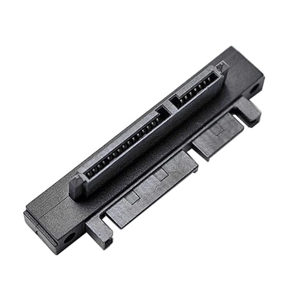 90度下角SATA 22ピン7+15オスからSATA 22 Pメス拡張変換器アダプタ