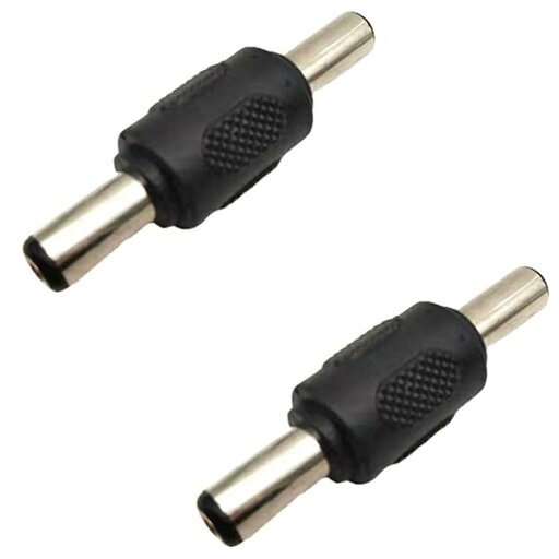 DCプラグコネクター DC電源アダプターコネクター 電源コネクター DC延長コネクター ø 5.5*2.1 mm オス/オス 黒 2個 DCプラグコネクター DC電源アダプターコネクター 電源コネクター DC延長コネクター ø 5.5*2.1 mm オス/オス 黒 2個