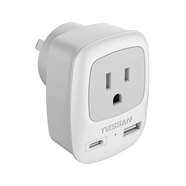 オーストラリア 変換プラグ o型 usb-c付き 海外旅行用コンセント 変換 2USBポート オーストラリア/ニュージーランド/中国/アルゼンチン用 出張旅行便利グッズ