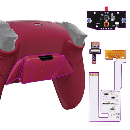 コントローラーではない。 ps5コントローラー(BDM-030&BDM-040&BDM-050)に対応用ラバーグリップ付きプラスティック製RISE4 V3純色の背面リマップキット、ps5コントローラー用アップグレードボード&バックシェルラバーグリップ コントローラーではない。 ps5コントローラー(BDM-030&BDM-040&BDM-050)に対応用ラバーグリップ付きプラスティック製RISE4 V3純色の背面リマップキット、ps5コントローラー用アップグレードボード&バックシェルラバーグリップ