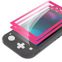 switch liteに対応用透明なHDクリアセーバー保護フィルム、スイッチライトに対応用強化ガラススクリーン保護フィルム[傷防止、指紋防止、飛散防止、バブルフ...