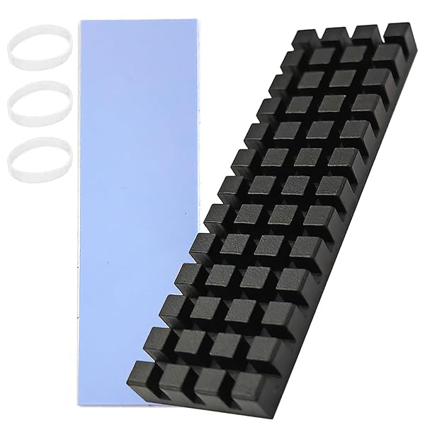 ヒートシンク 銅製 6mm M.2 SSD グラフェン被覆 冷却用 発熱対策 サーマルパッド付き CPU ICチップ 回路基板 LEDアンプに適用 70*20*6mm