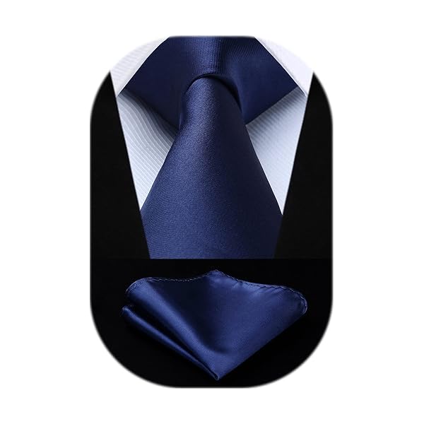 ビジネス ネクタイ チーフ セット メンズ ネイビー 無地 ブランド 結婚式 入学式 卒業式 プレゼント HL-01