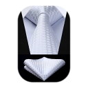 結婚式 白 ネクタイ チーフ セット メンズ フォーマル 無地 ブランド 礼服用 紳士 入学式 卒業式 プレゼント高級HC-01