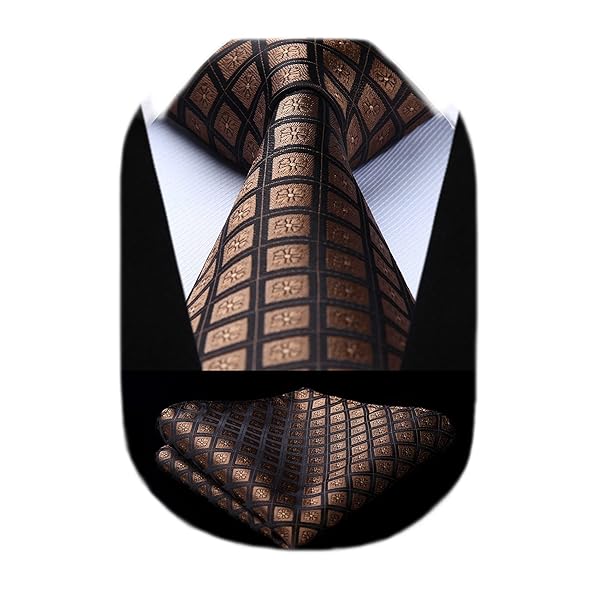 おしゃれ ネクタイ チーフ セット メンズ ビジネス ネクタイ ブラウン ブランド 結婚式 就活 営業 転職 プレゼント 父の日HC-01