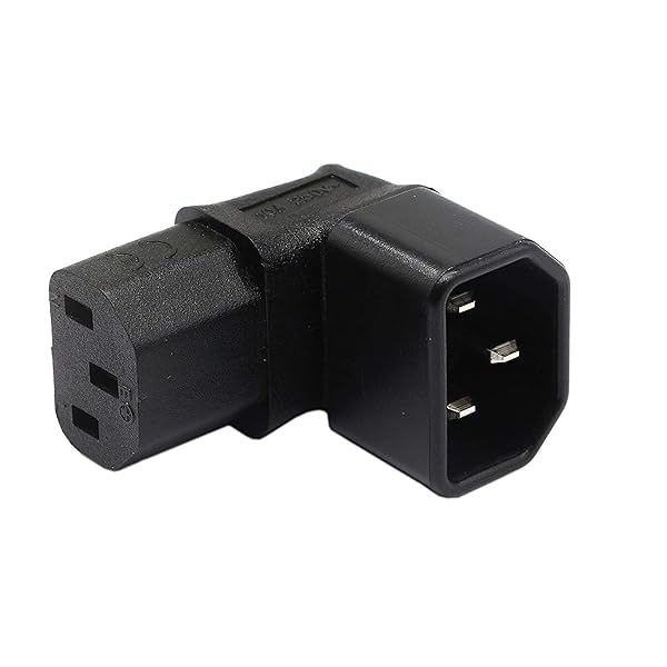 アップ角IEC 320 C14 3ピンオス - C13メスPDU PSU UPSパワーエクステンションアダプタLCD LEDウォールマウント用レセプタクル
