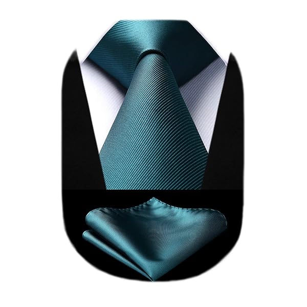 おしゃれ ネクタイ チーフ セット メンズ ダークグリーン 無地 結婚式 ビジネス 二次会 入学式 卒業式 HL-03