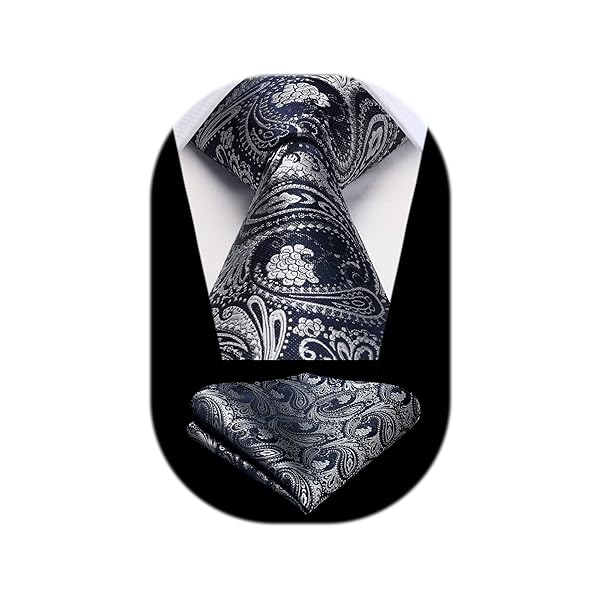 メンズ ネクタイ ペイズリー ネクタイ 花柄 チーフ セット ビジネス シルク ブランド 結婚式 二次会 礼服用 HP-03
