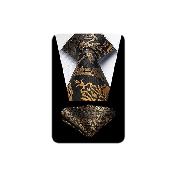 ネクタイ 花柄 メンズ ゴールド おしゃれ フォーマル ネクタイ チーフ セット 結婚式 ビジネス ブランド 二次会 礼服用 高級 派手HP-02