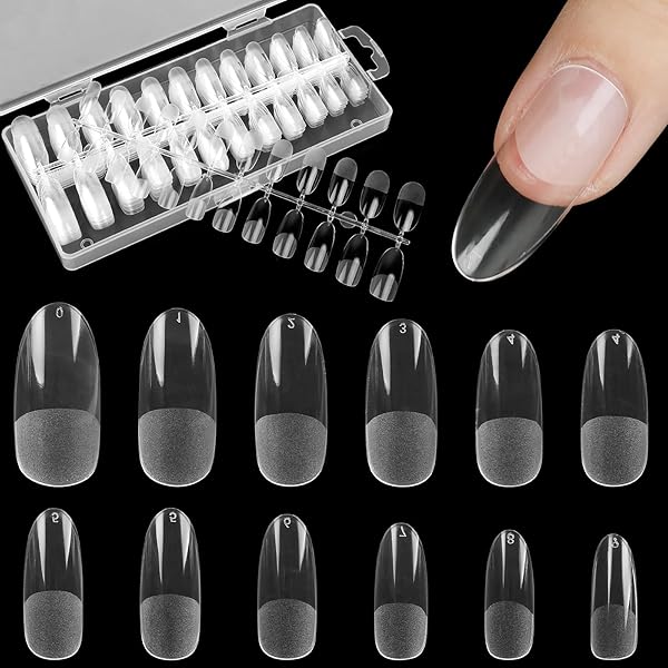 ネイルチップ 透明 240枚 ロング 超薄 クリア 長さ出し 長さだし ミディアム 付け爪 つけ爪 自然なフィ..