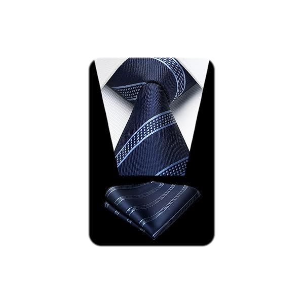 ネービー ネクタイ メンズ ビジネス紺 ネクタイ セット メンズ おしゃれ シルク ブランド ストライプ 就活 結婚式 入学式 卒業式 プレゼントHC-03