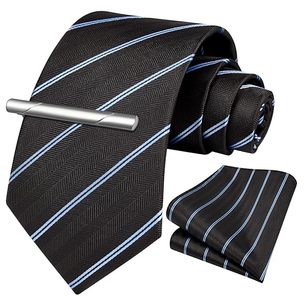 フォーマル ネクタイ セット メンズ ブラウン ストライプ ネクタイ タイピン 3点セット 就活 入学式 成人式 プレゼント A3-02