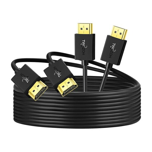 スリムHDMIケーブル 2本入り 超薄型&極细の柔軟性 HDMI-HDMIコード 4K@60Hz/2160P/1080P 5M 適格請求書発行可 スリムHDMIケーブル 2本入り 超薄型&極细の柔軟性 HDMI-HDMIコード 4K@60Hz/2160P/1080P 5M 適格請求書発行可