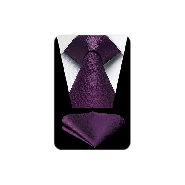 ネクタイ メンズ フォーマル ネクタイ パープル ポケットチーフ セット ブランド品 高級 成人式 卒業式 二次会 HC-06
