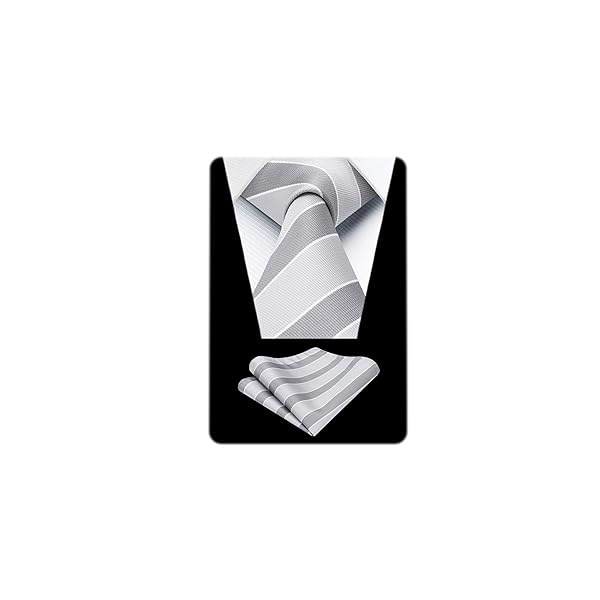 ネクタイ 結婚式 シルバー メンズ セット ブランド 婚礼用 ストライプ柄 人気 礼服 グレーHC-03