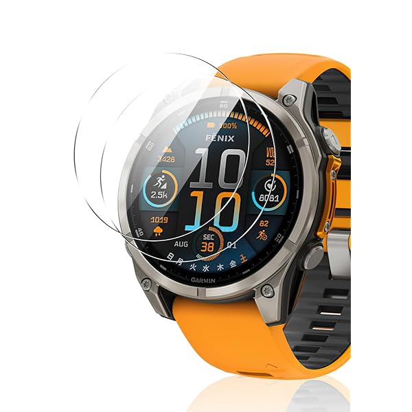 GARMIN(ガーミン)fēnix 8 Sapphire AMOLED 47mm ガラスフィルム Garmin fēnix 8 47mm液晶保護フィルム ガーミンfēnix 8 Sapphire AMOLED 47mmフィルム fēnix 8 AMO