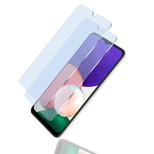 【2枚セット】対応 FOR Galaxy A22 / A23 5G SCG18 SC-56C ガラスフィルム SC-56B 用の保護フィルム 視力を保護 目の疲れ軽減 貼り付け簡単 自動吸着 気泡 防止飛散防止 対応 FOR Galaxy A22 5