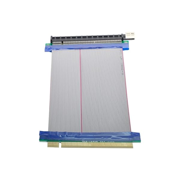 CY PCI-E Express 16倍から16倍 オスからメス ライザー エクステンダー カード リボン ケーブル 20cm