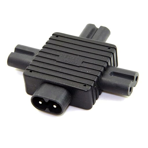 IEC 320 C8 1~3 C7スプリッター電源アダプター 電源供給1イン3出力用 IEC 320 C8 1~3 C7スプリッター電源アダプター 電源供給1イン3出力用