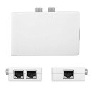 Cblecc UTP STP 2イン1出力 2ポート RJ45 LAN CAT ネットワークスイッチ セレクター 内部外部ネットワークスイッチャー スプリッタボックス(2)