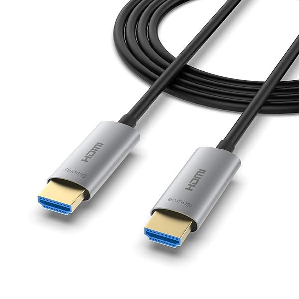 光ファイバーHDMI ケーブル 10m、プレミアムHDMI 4K ケーブル 60P/4K HDR/Ultra HD/3D/YUV4:4:4/HDCP 2.2/高速18Gbpsをサポート/ARC CEC HEC ク機能