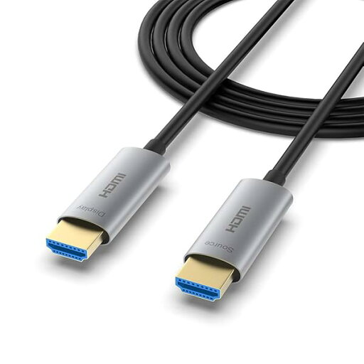 光ファイバーHDMI ケーブル 2m、プレミアムHDMI 4K ケーブル 60P/4K HDR/Ultra HD/3D/YUV4:4:4/HDCP 2.2/高速18Gbpsをサポート/ARC CEC HEC ク機能 光ファイバーHDMI ケーブル 2m、プレミアムHDMI 4K ケーブル 60P/4K HDR/Ultra HD/3D/YUV4:4:4/HDCP 2.2/高速18Gbpsをサポート/ARC CEC HEC ク機能