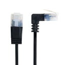 ウルトラスリムCat6イーサネットケーブルRJ45アップアングルからストレートUTPネットワークケーブルパッチコードラップトップルーターTVBOX1M用90度Cat6aLan
