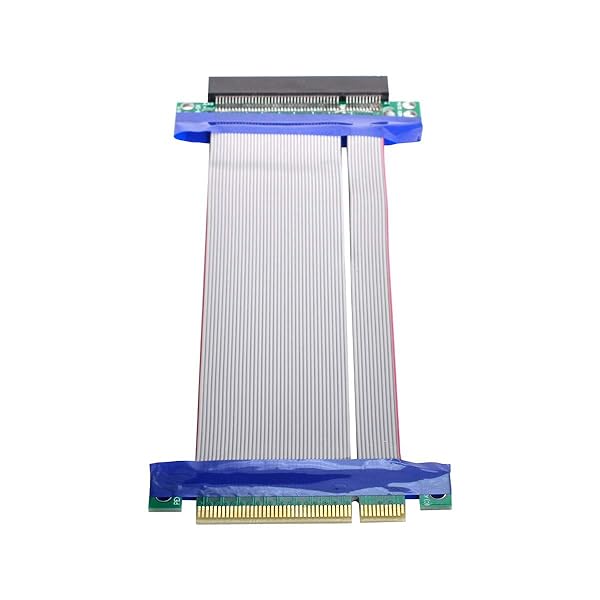 PCIE ライザーケーブル PCI-E Express 8X~8X オス-メス スロットライザー エクステンダー カードリボン フレキシブルケーブル 20cm