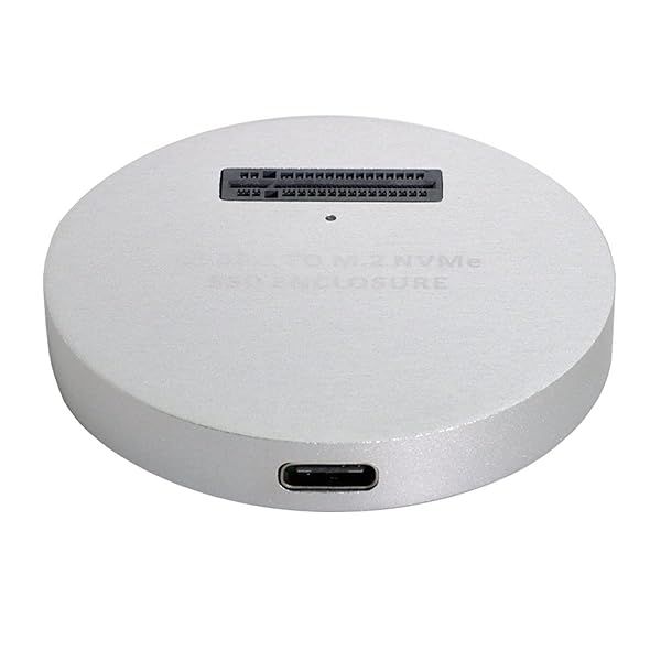 USB 3.1USB-CからNVMEMキーM.2NGFFSSD外部PCBAコンバーターアダプター垂直タイプシルバー