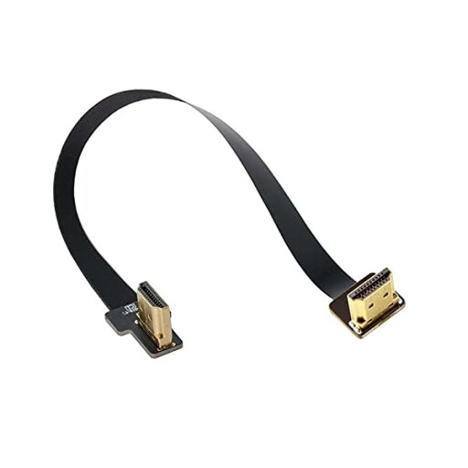 CYFPV デュアル 90度 右向き角度 HDMI タイプA オス - オス HDTV FPC フラットケーブル FPV HDTV マルチコプター 空撮用 50cm CYFPV デュアル 90度 右向き角度 HDMI タイプA オス - オス HDTV FPC フラットケーブル FPV HDTV マルチコプター 空撮用 50cm