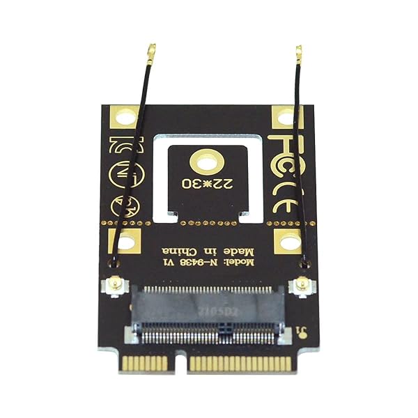 NGFF M.2 Key-A - Mini PCI-E PCI Express コンバーターアダプター 9260 8265 7260 AC WiFiカード用